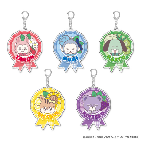ロゼット風アクリルキーホルダー